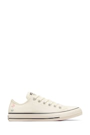 Converse Cream Chuck Taylor All Star Ox Trainers - Image 1 of 11