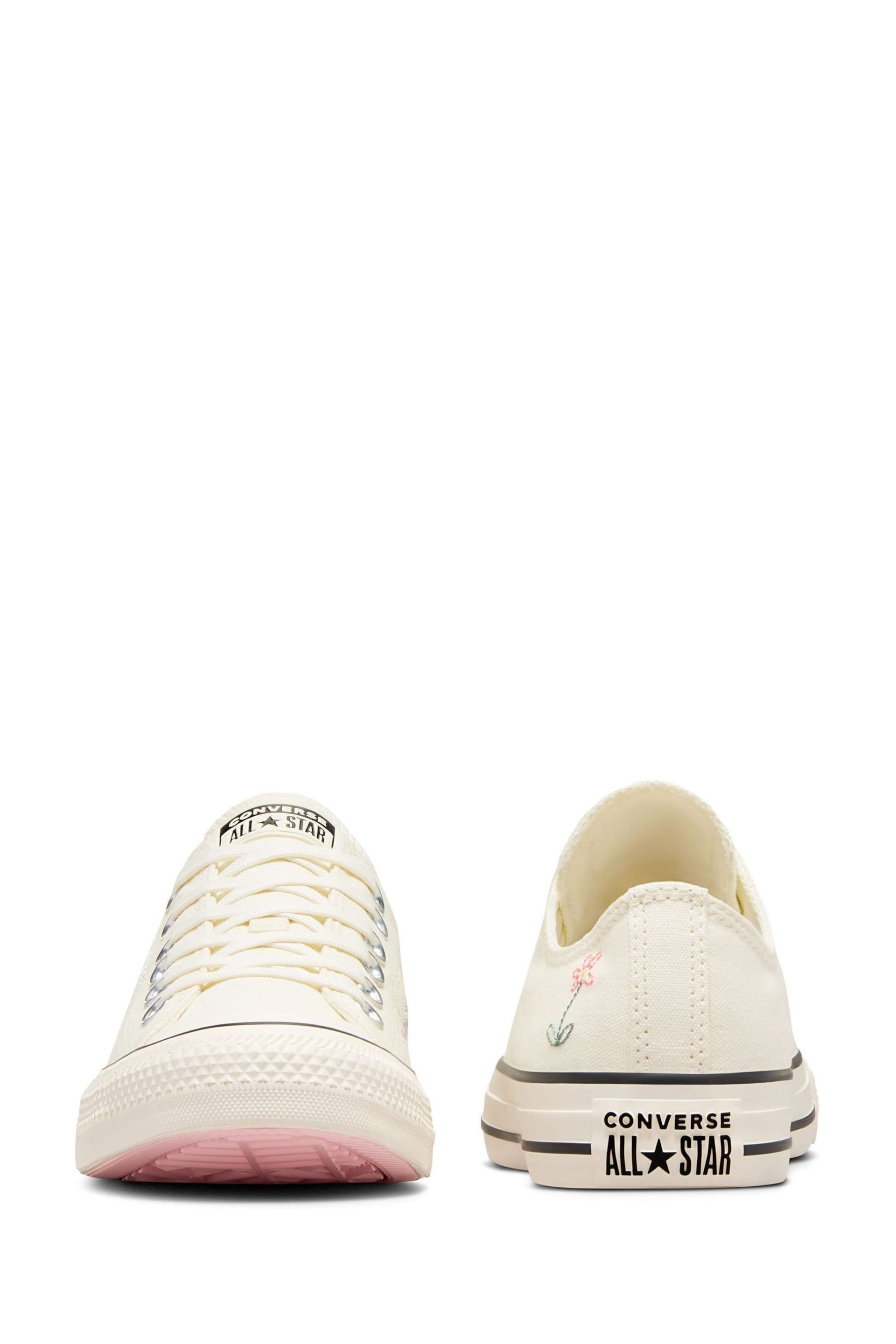Converse Cream Chuck Taylor All Star Ox Trainers - Image 2 of 11
