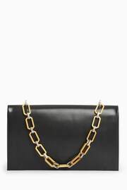 AllSaints Black Akira Clutch Bag - Image 3 of 9