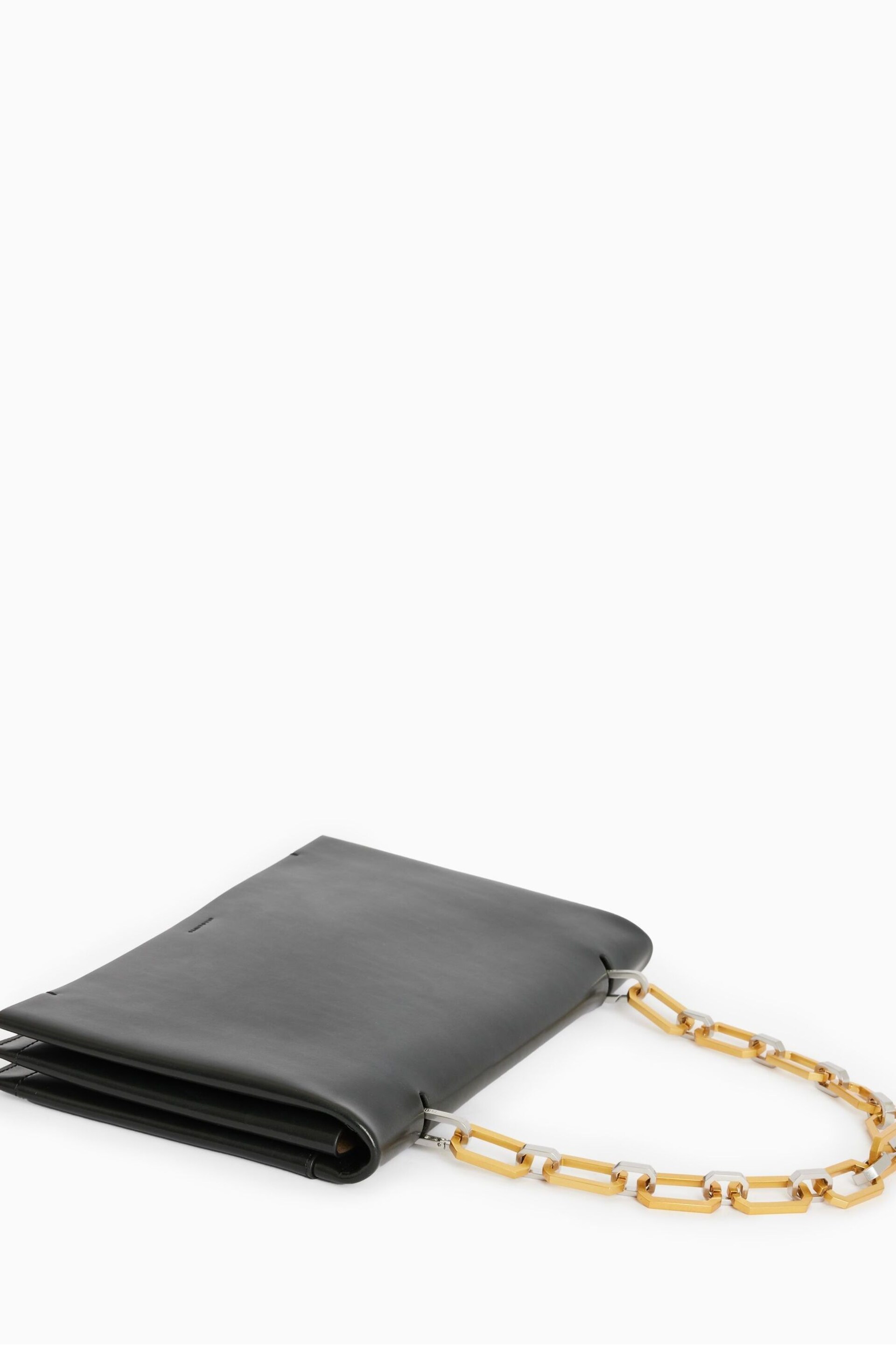 AllSaints Black Akira Clutch Bag - Image 7 of 9