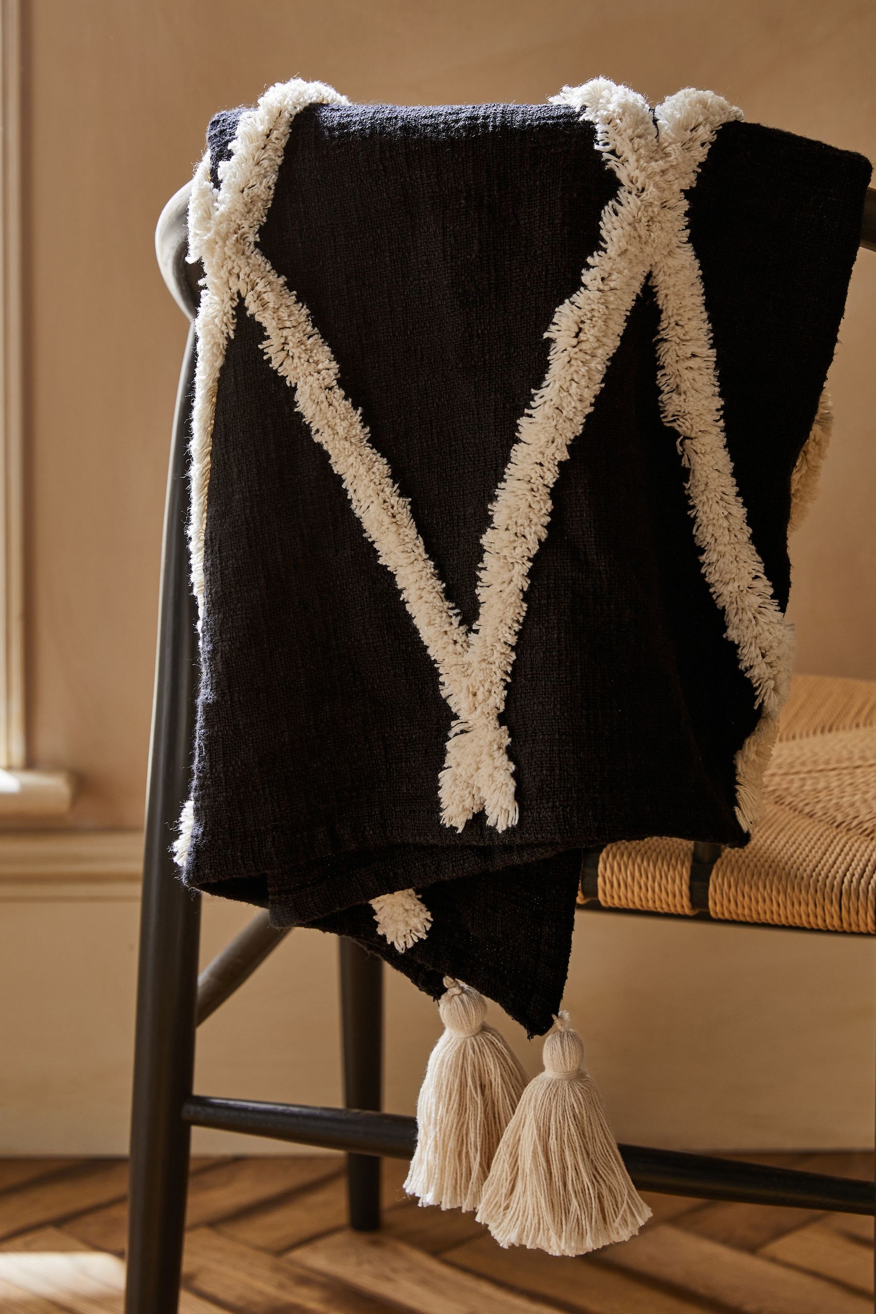 Lila tassel throw best sale