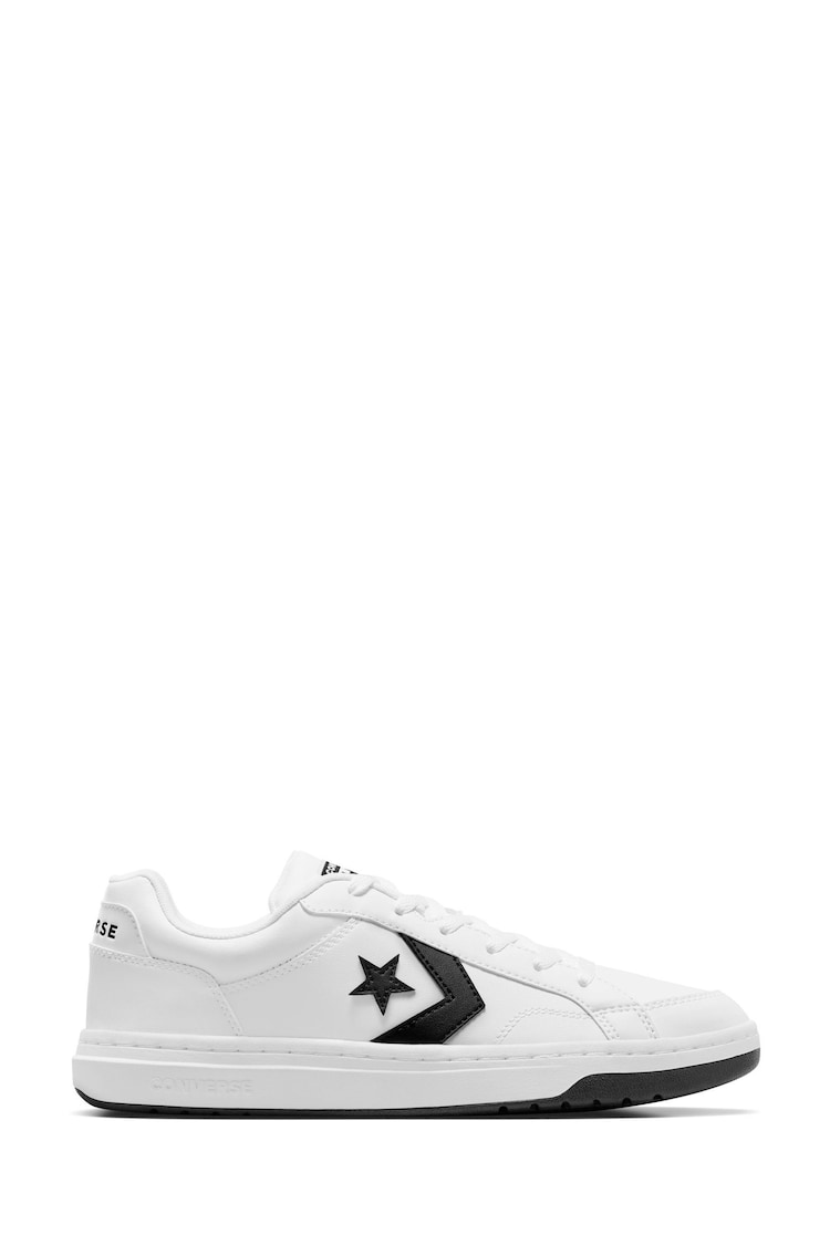 Converse White/Black Pro Blaze Low Top Trainers - Image 1 of 8