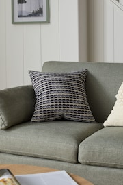 Charcoal Grey Harvey Geometric 43 x 43cm Cushion - Image 1 of 6