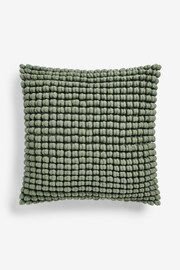 Sage Green 59 x 59cm Global Bobble Cushion - Image 2 of 5