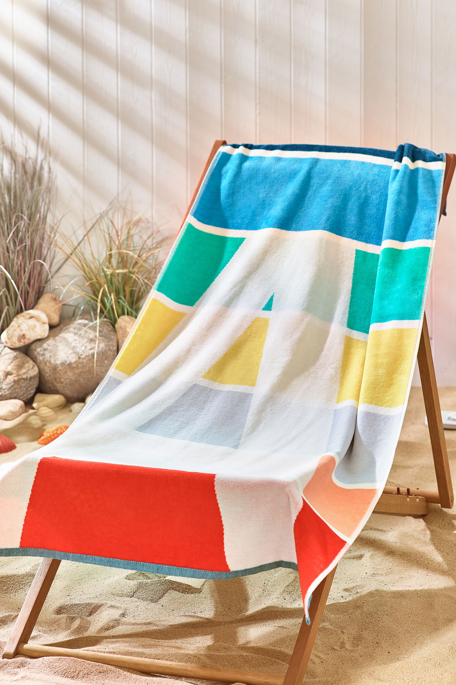 Buy Multi Monogram 100 Cotton Beach Towel from Next Ireland