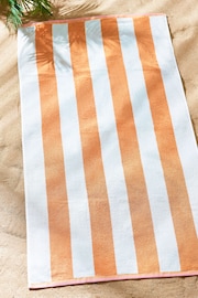 Pink Reversible Stripe Beach Towel - Image 3 of 5