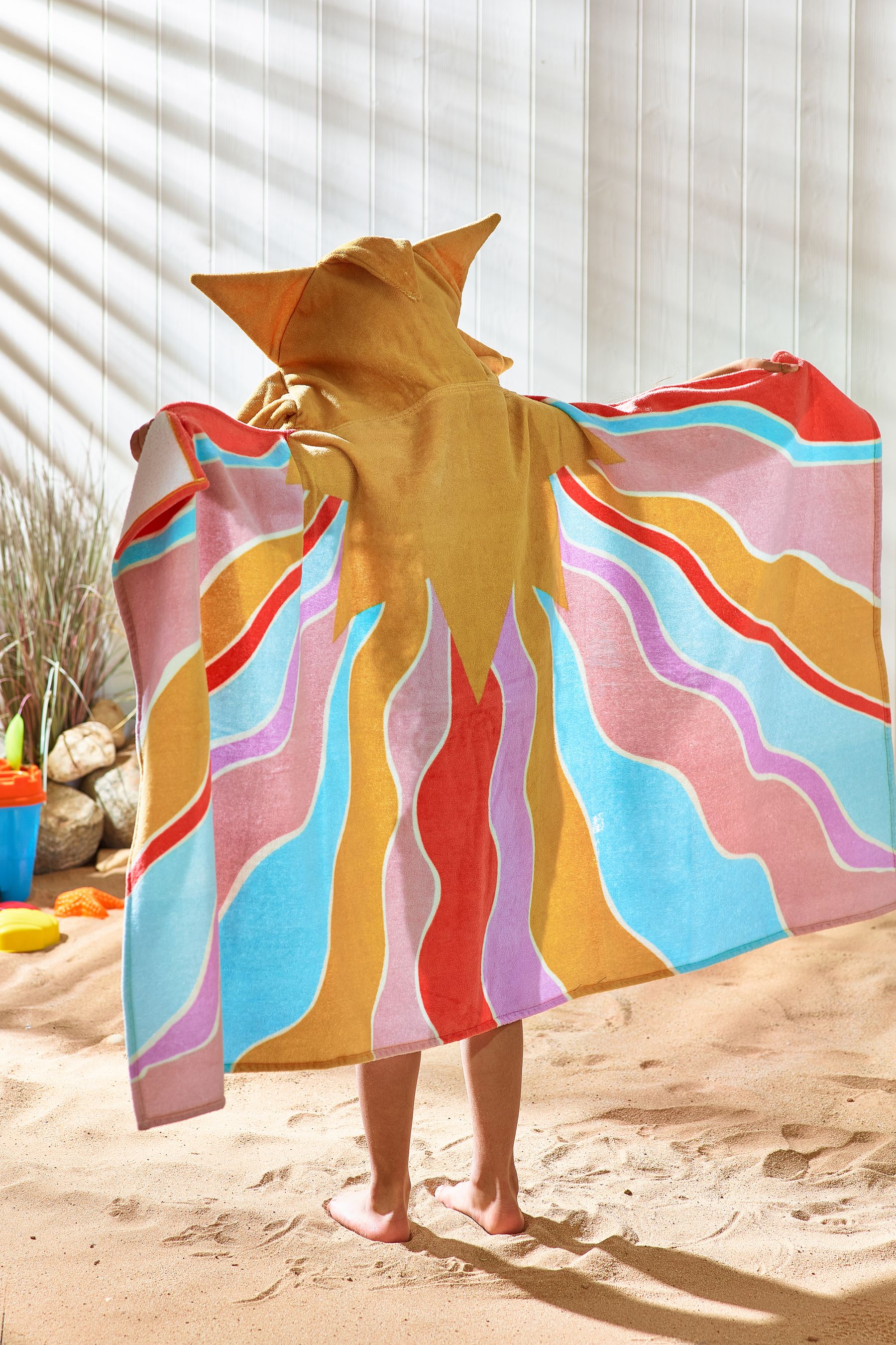 Buy Pink Kids 100 Cotton Hooded Beach Towel from the Next UK online shop