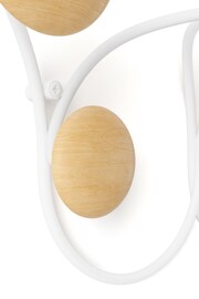 Umbra White Dotsy 7 hook Wall Mounted Coat Rack - Image 4 of 4