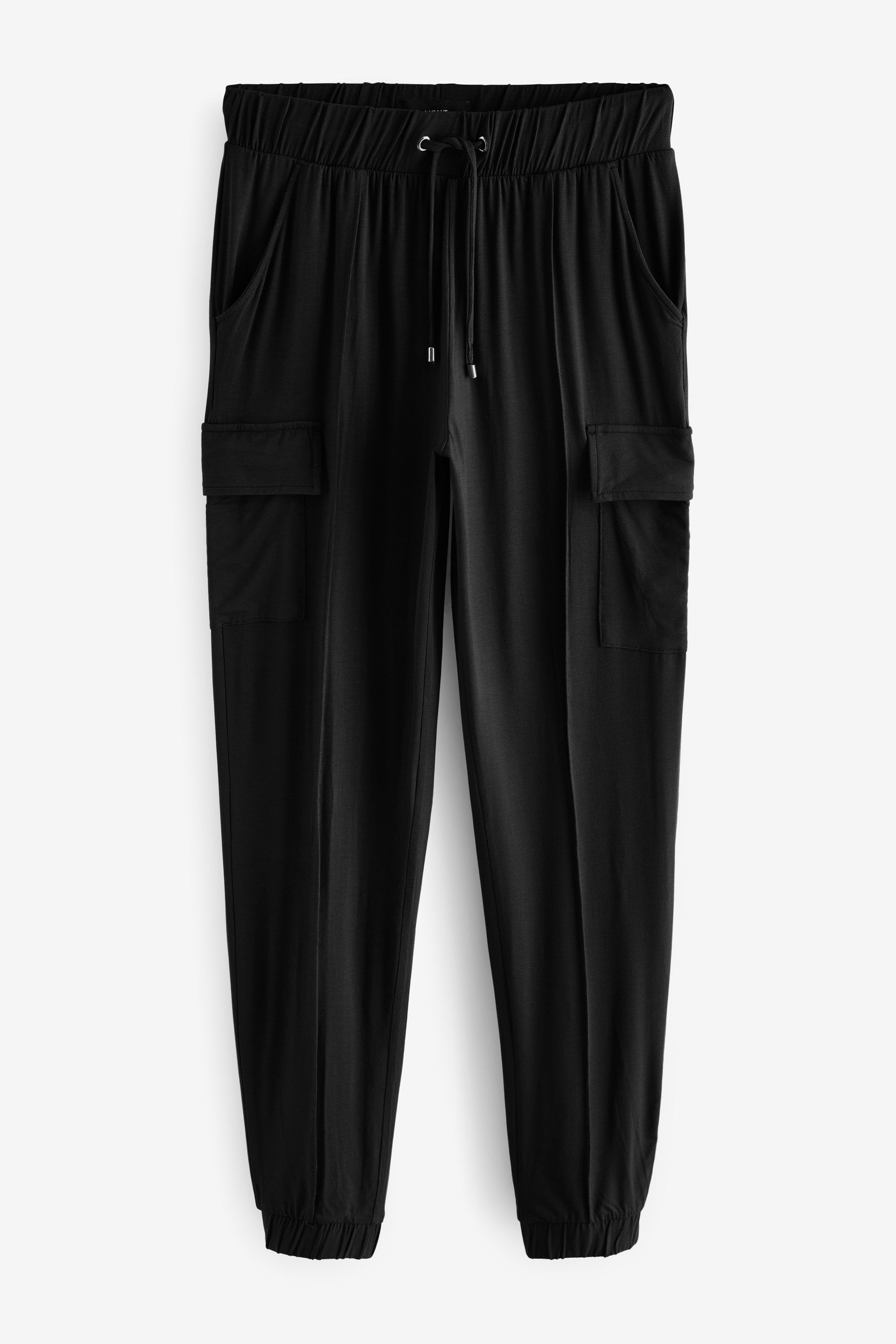 Buy Black Cargo Jersey Joggers from the Next UK online shop