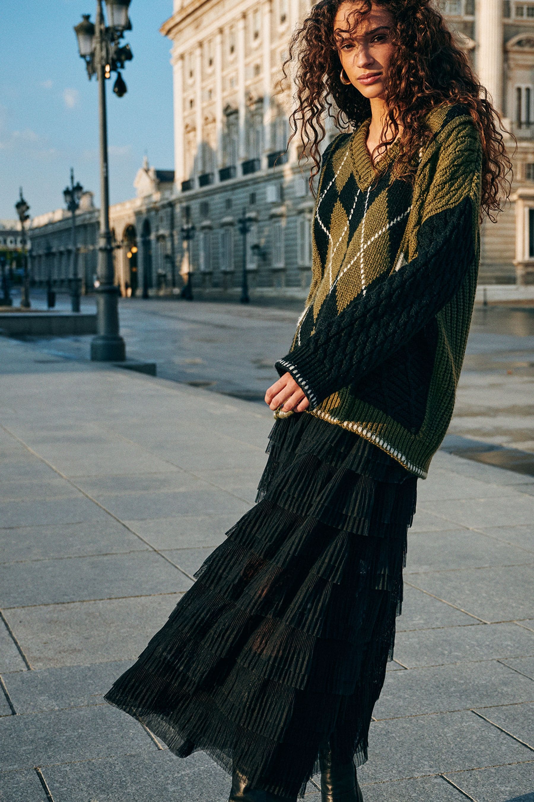 Tulle midi skirt 08 on sale