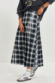 Blue Check Maxi Skirt - Image 1 of 6