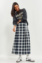 Blue Check Maxi Skirt - Image 2 of 6