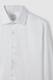 Reiss White Remote Reg Cotton Sateen Shirt - Image 5 of 6