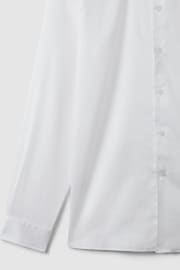 Reiss White Remote Reg Cotton Sateen Shirt - Image 6 of 6