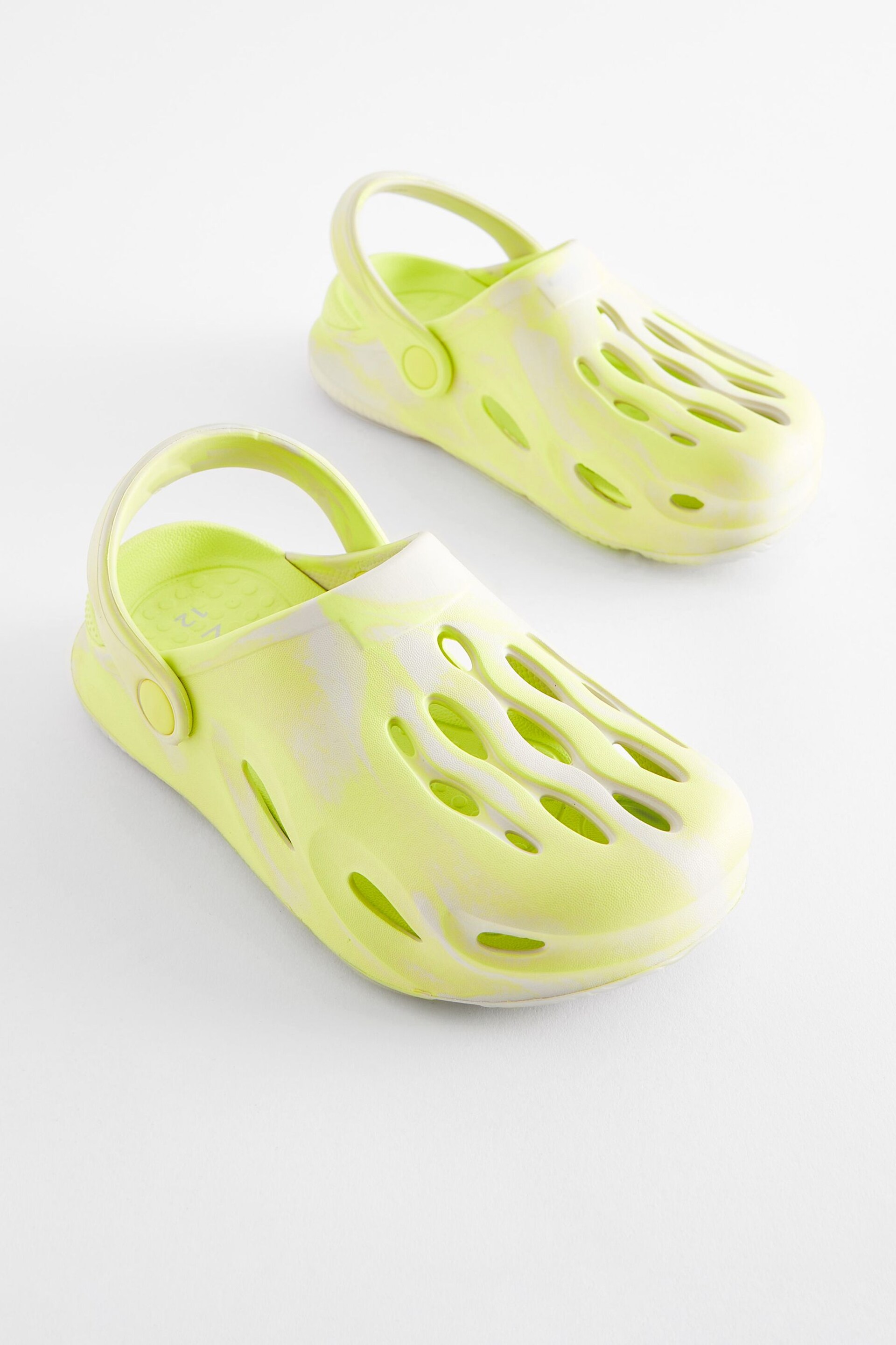 Yellow Marble Clogs - Image 1 of 5