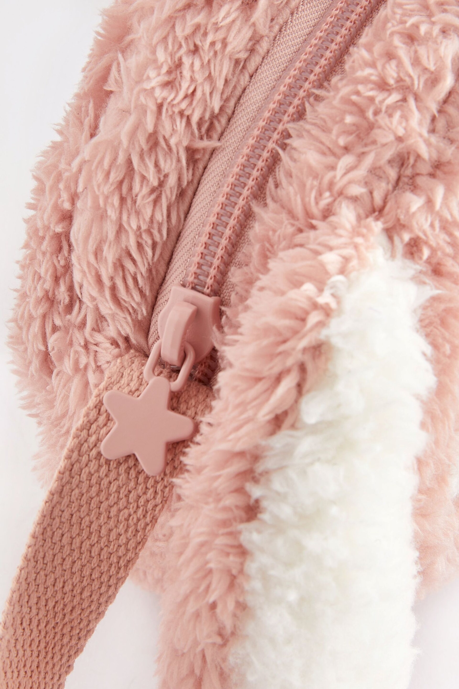 Pink Bunny Faux Fur Cross-Body Bag - Image 3 of 3