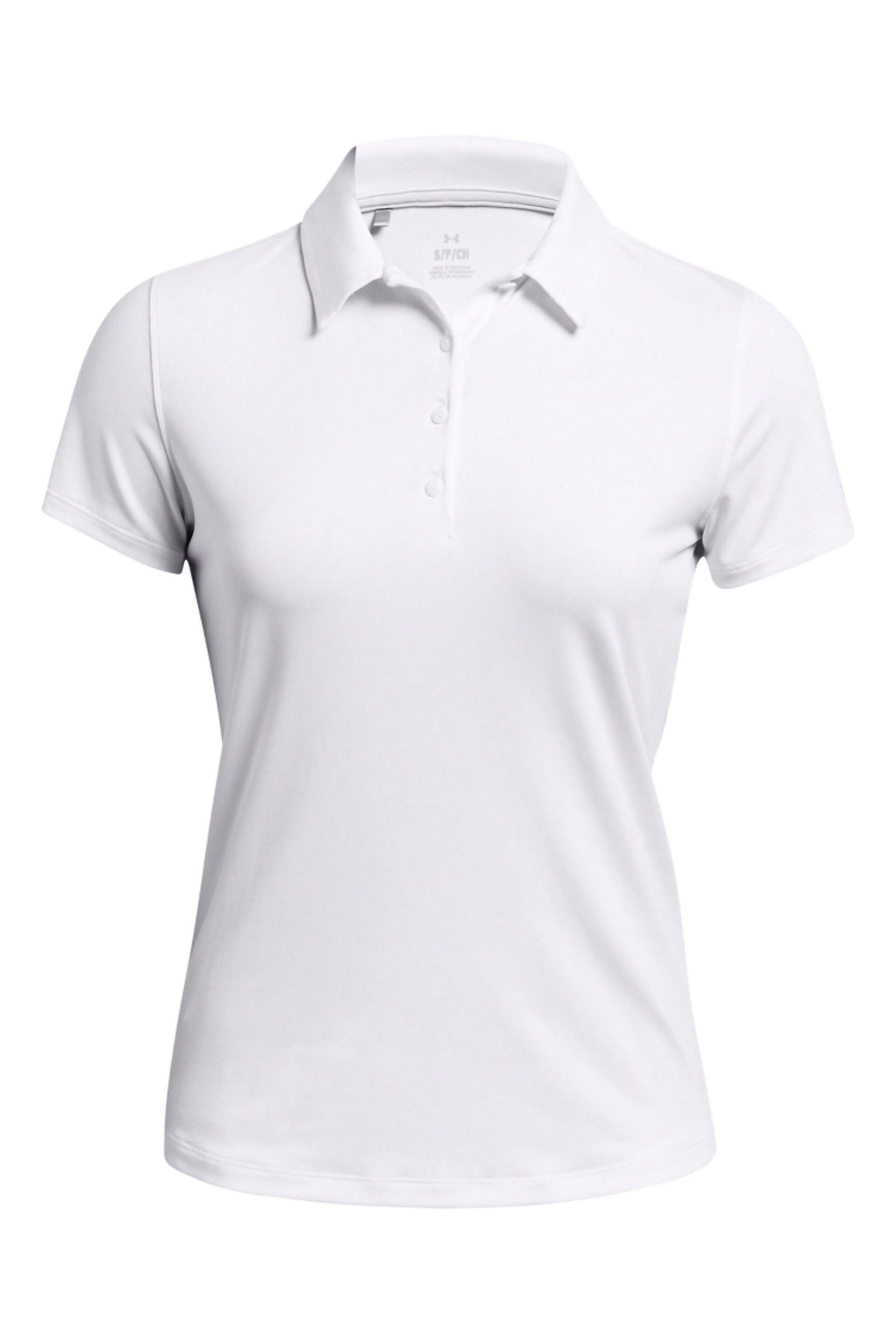 Under Armour White/Black Play Off Small Logo Polo Shirt - Image 3 of 4