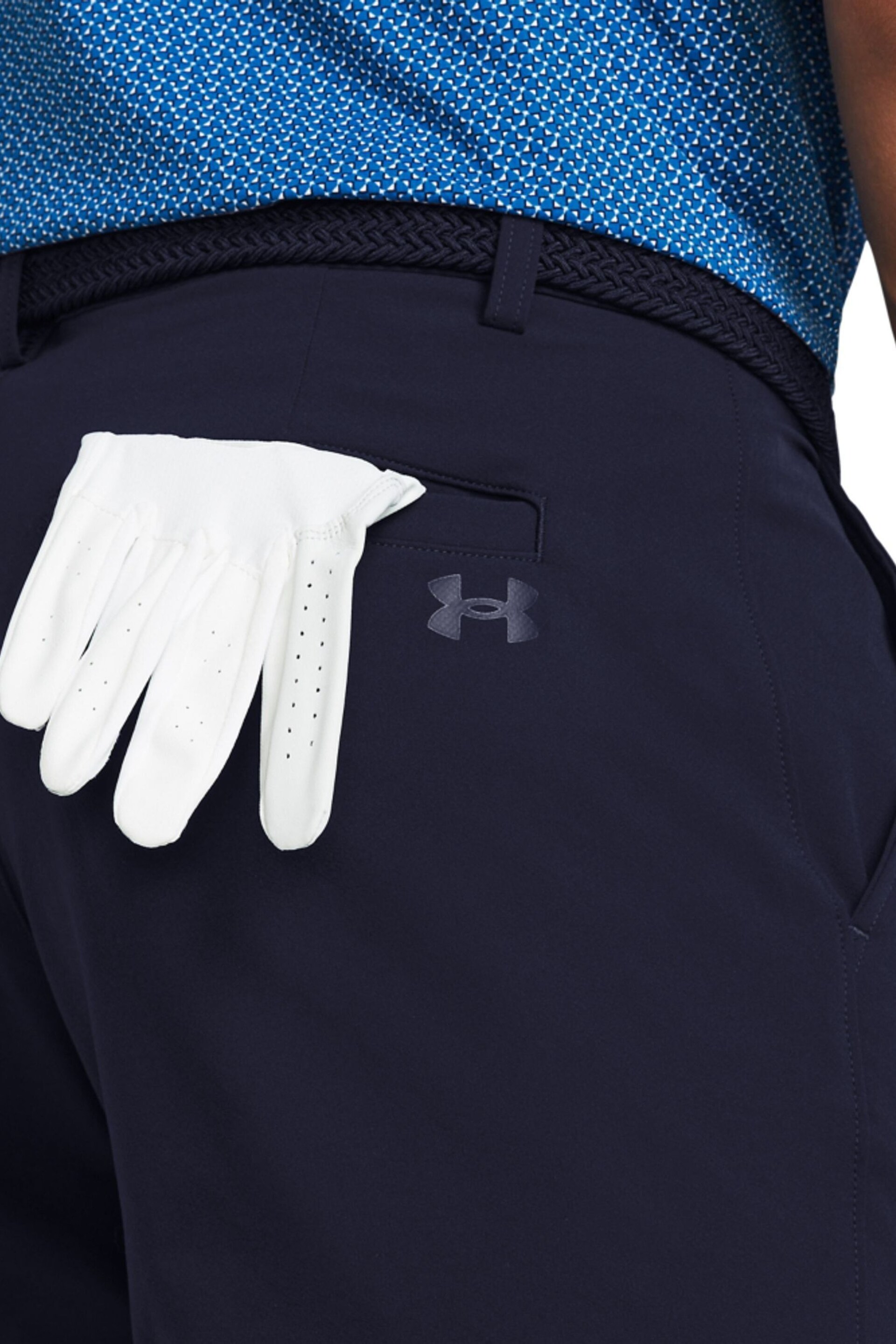 Under Armour Navy Golf Tech Taper Shorts - Image 4 of 5