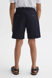 Reiss Navy Wicket Junior Casual Chino Shorts - Image 4 of 5