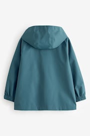 Teal Blue Waterproof Anorak Coat (3-16yrs) - Image 2 of 6