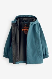 Teal Blue Waterproof Anorak Coat (3-16yrs) - Image 3 of 6