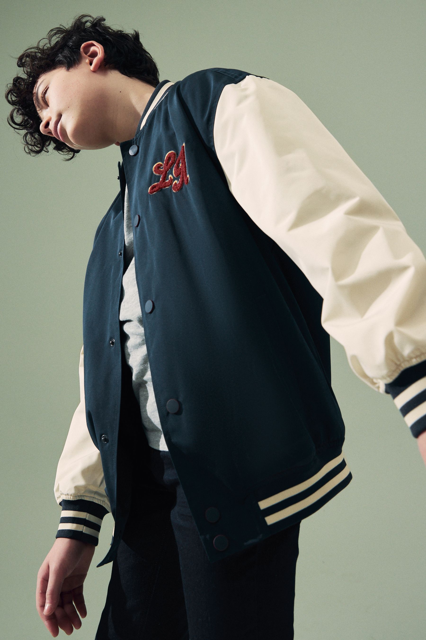 Buy Navy Varsity Bomber Jacket 3 16yrs from Next Belgium