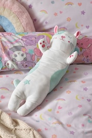 White/Blue Kawaii Cat Squidge Cushion - Image 1 of 3