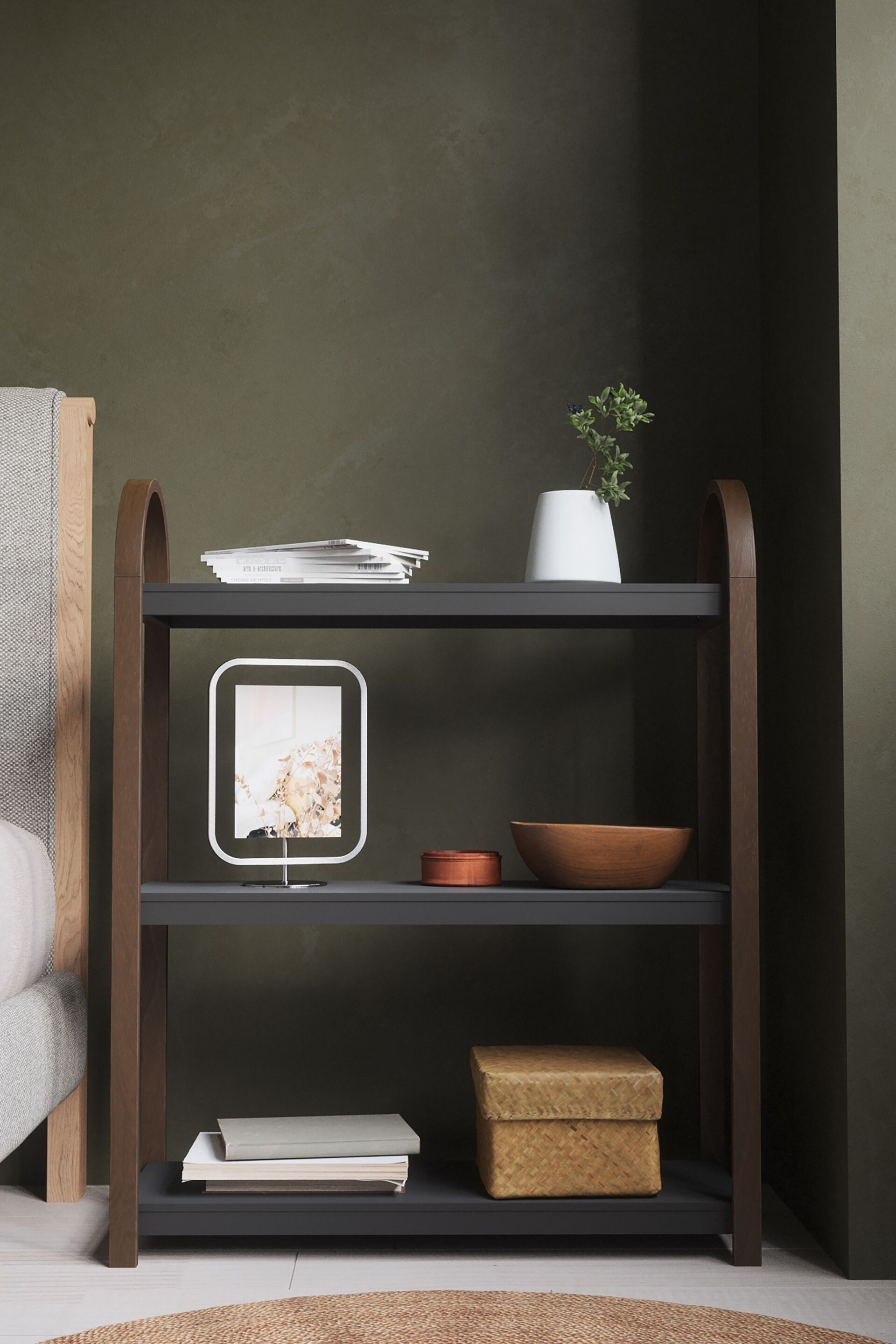 Umbra Dark Brown Bellwood Freestanding 3 Tier Shelf - Image 1 of 4