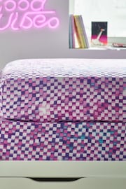 2 Pack Lilac Purple Glitch Ombre Fitted Sheets - Image 1 of 2