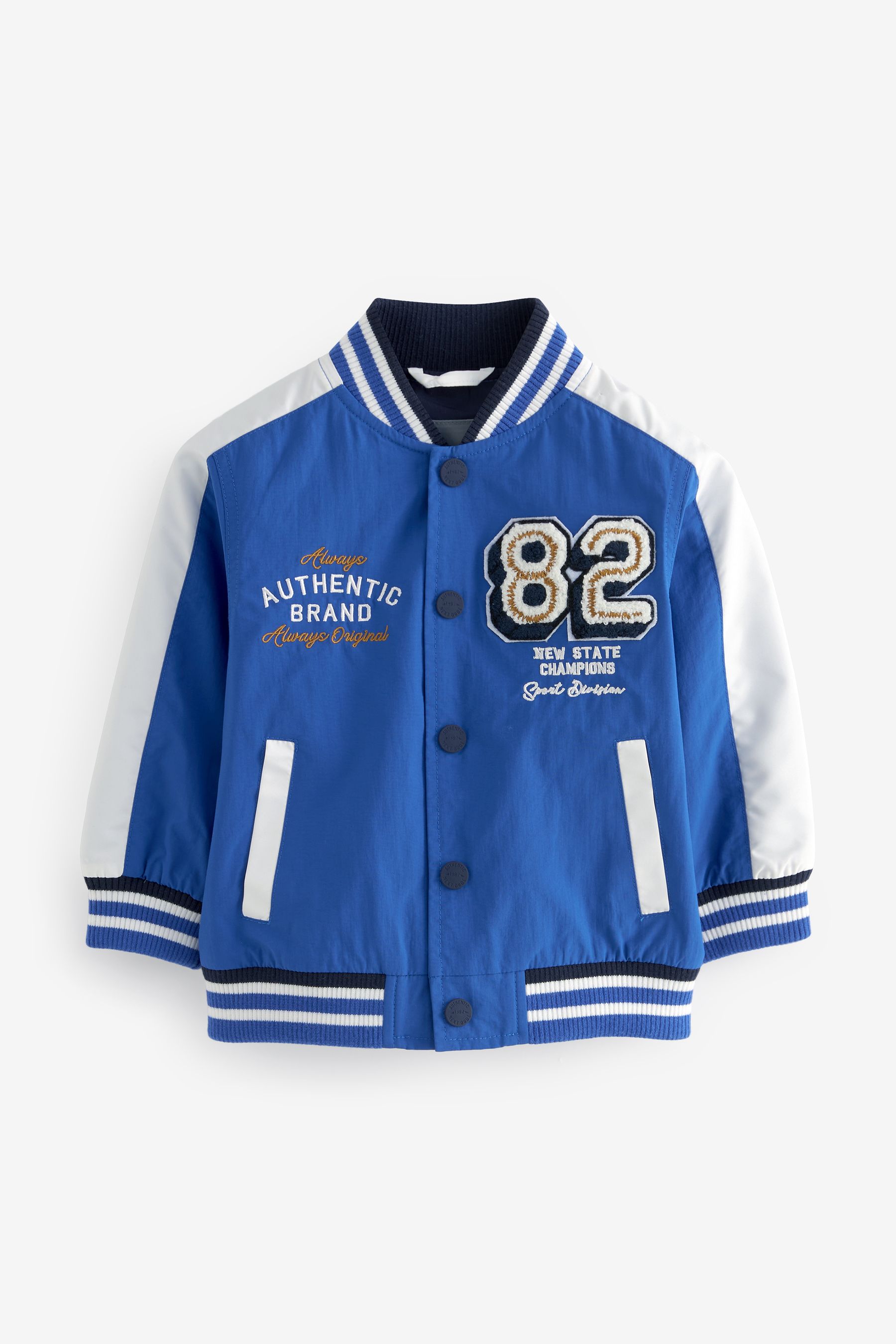 Cobalt Blue Varsity Jacket 3mths 7yrs