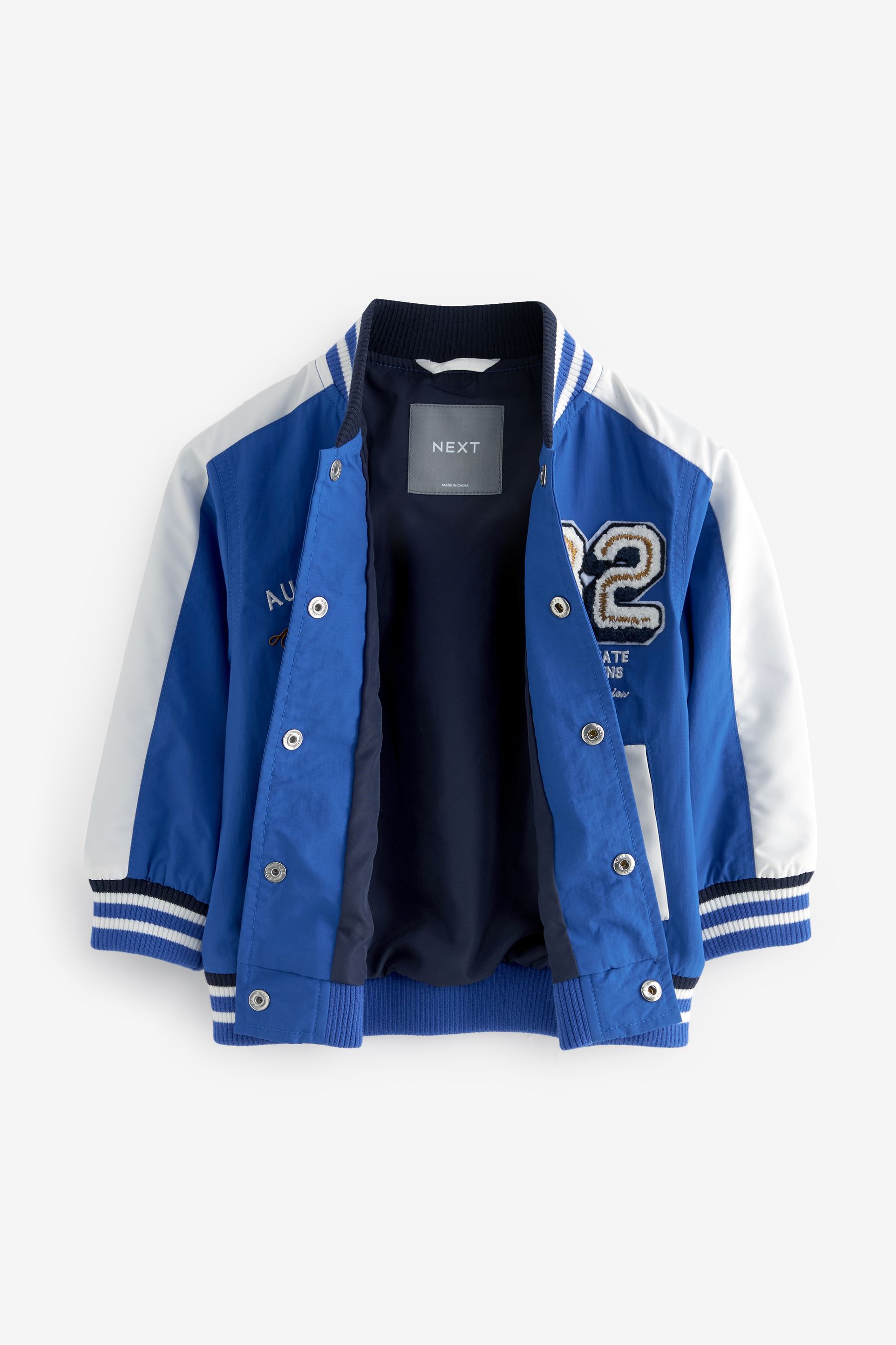 Blue jersey jacket hot sale