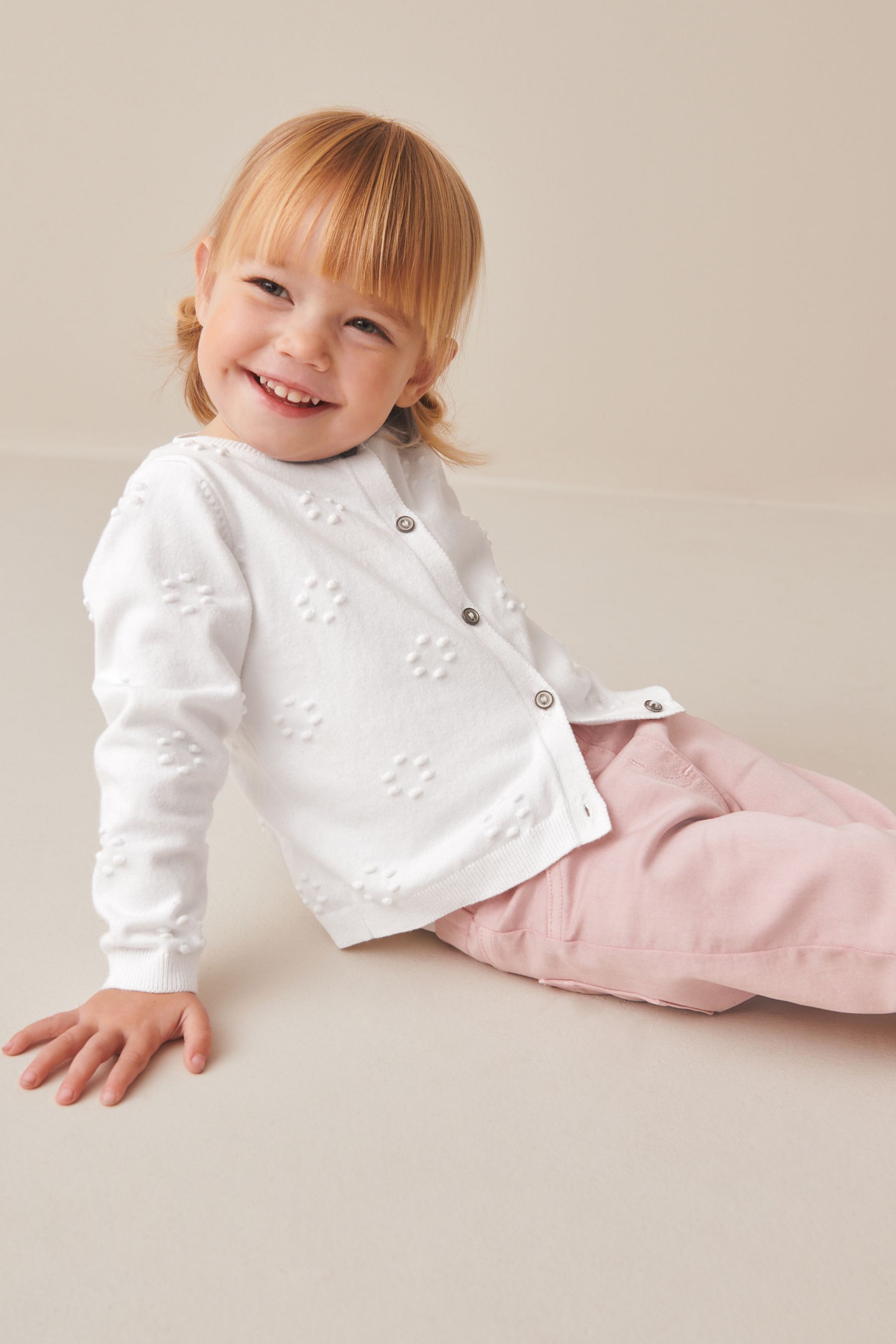 NEXT White Bobble Cardigan 3mths 10yrs 4 5 Yrs Girls
