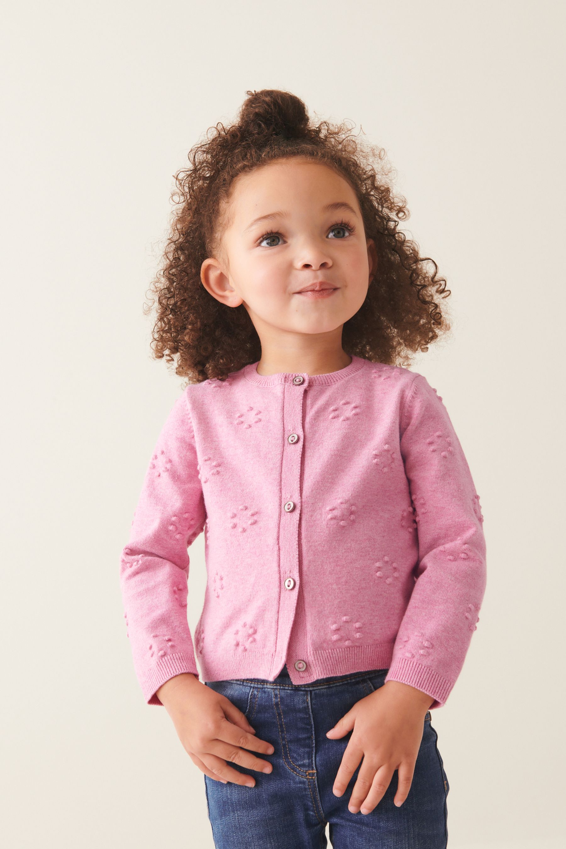 Buy Pink Bobble Cardigan 3mths 10yrs from the Next UK online shop
