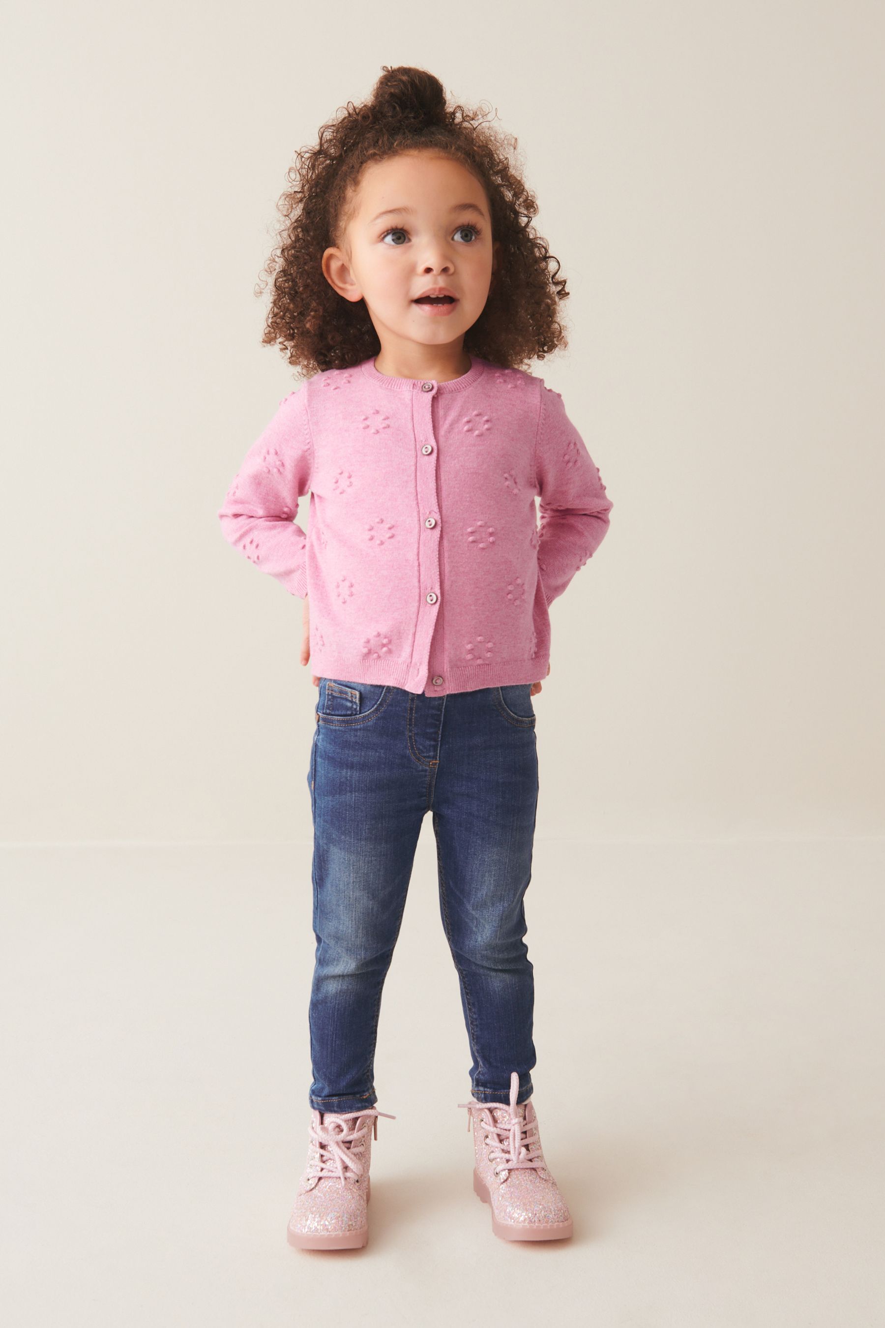 Buy Pink Bobble Cardigan 3mths 10yrs from the Next UK online shop