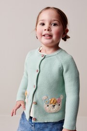 Light Blue Bear Cardigan (3mths-7yrs) - Image 1 of 6