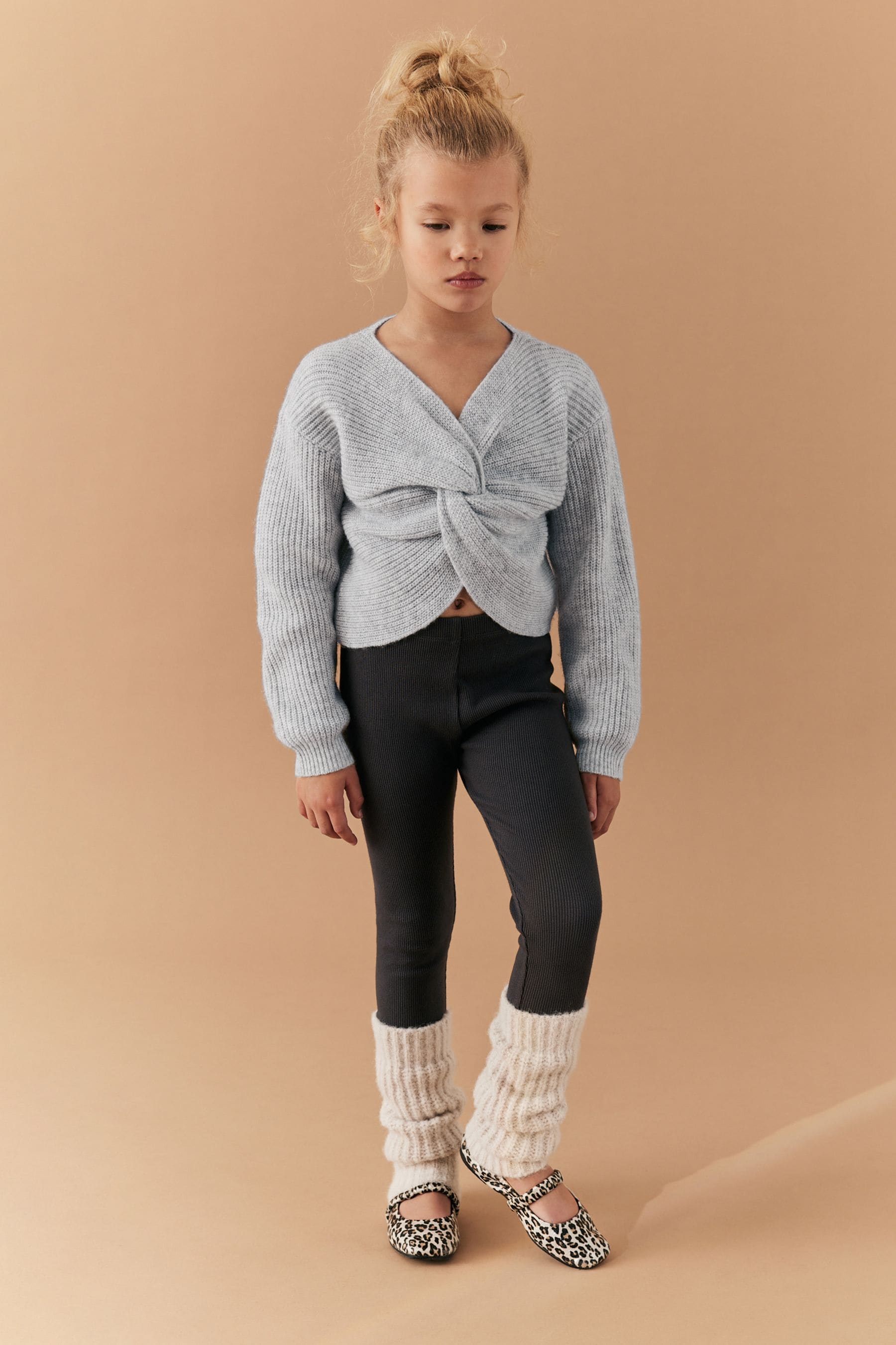 Grey twist front jumper hotsell