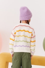 Rainbow Stripe Knitted Jumper (3-16yrs) - Image 2 of 6