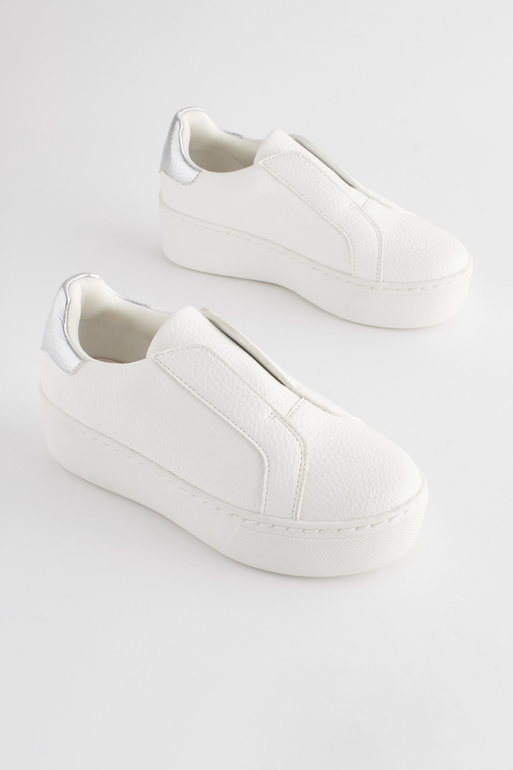 White chunky ladies trainers cheap