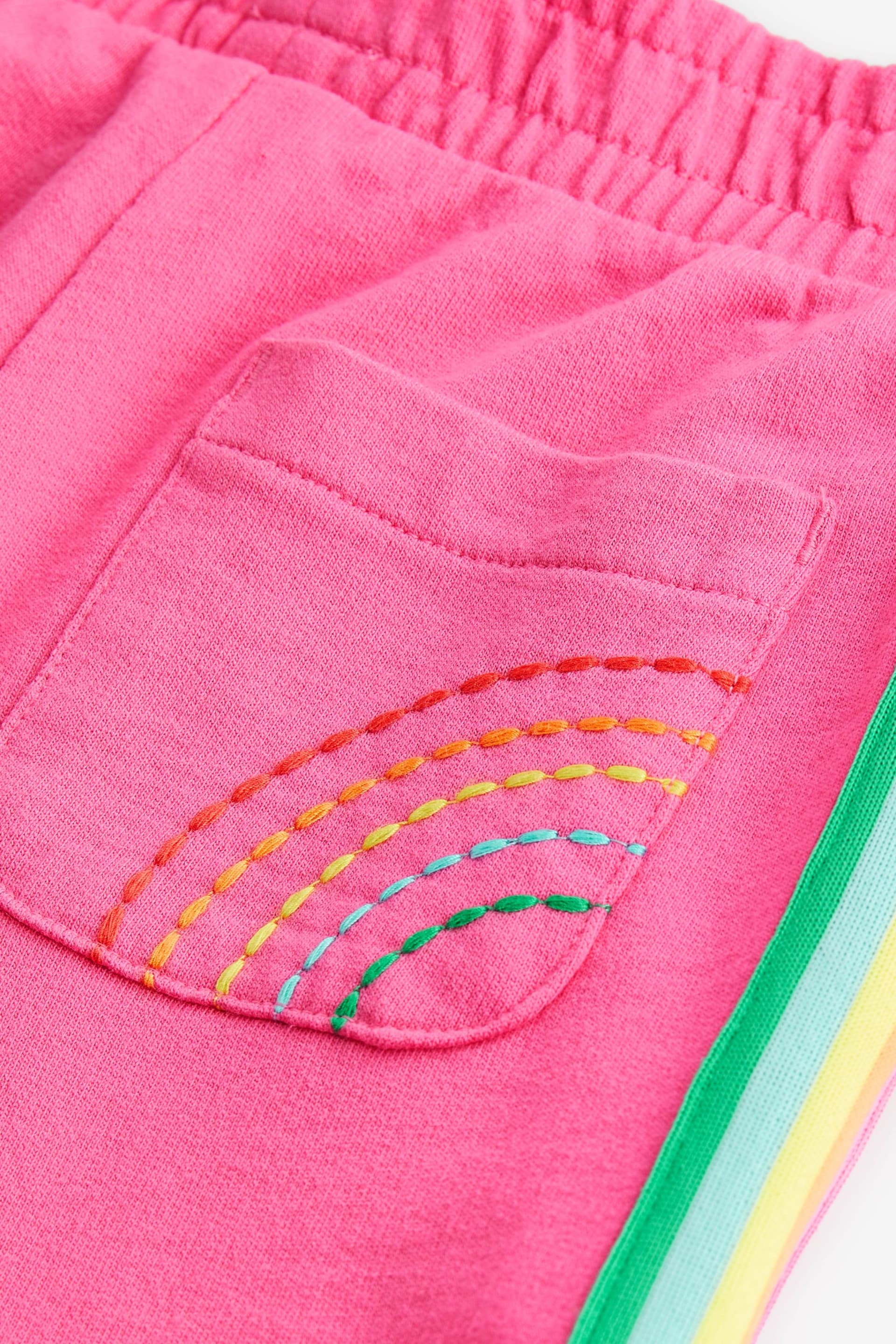 Little Bird by Jools Oliver Pink Rainbow Sweatshirt and Jogger Set - Image 10 of 12