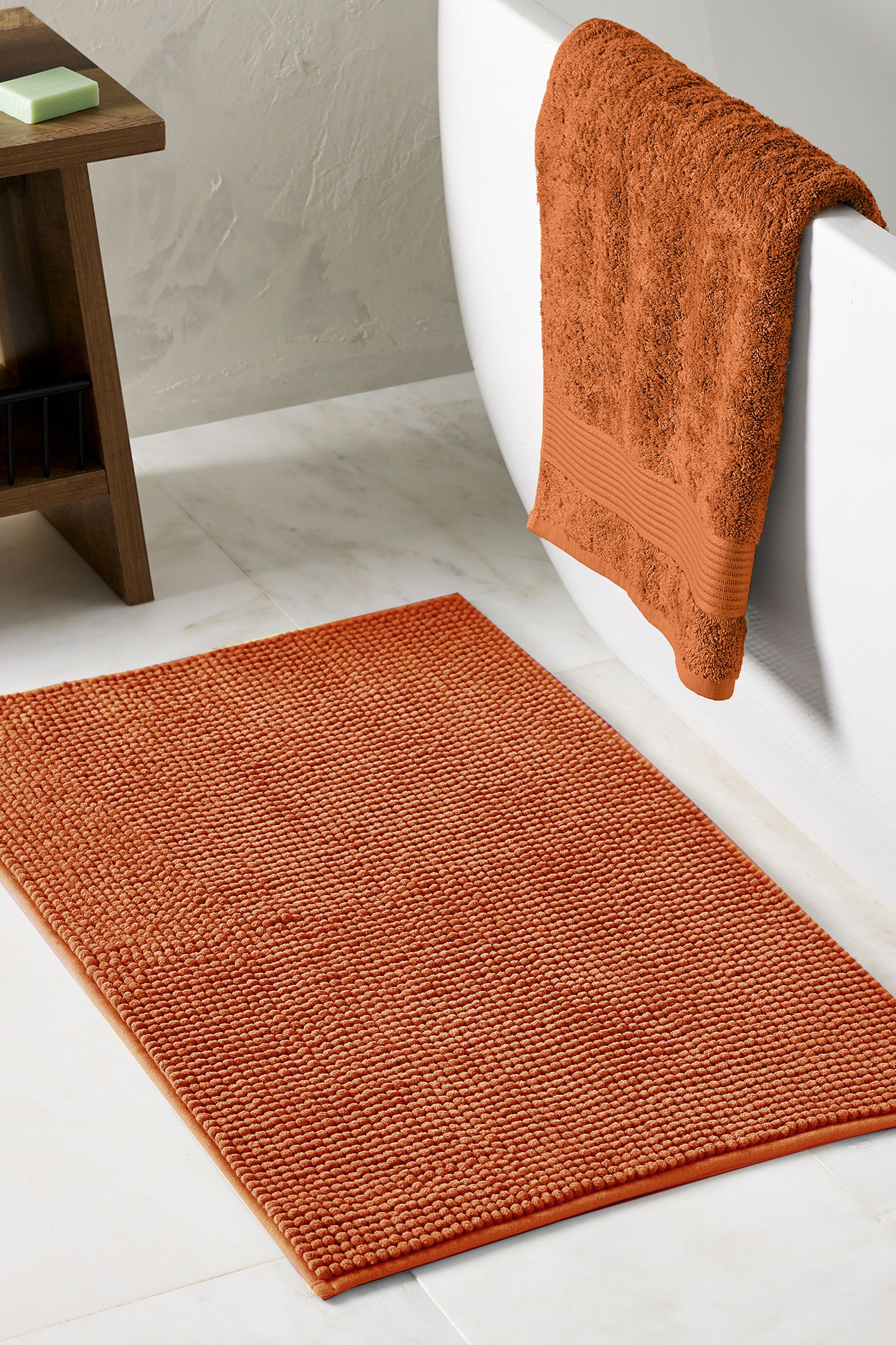 Burnt orange towels and bathmats hotsell