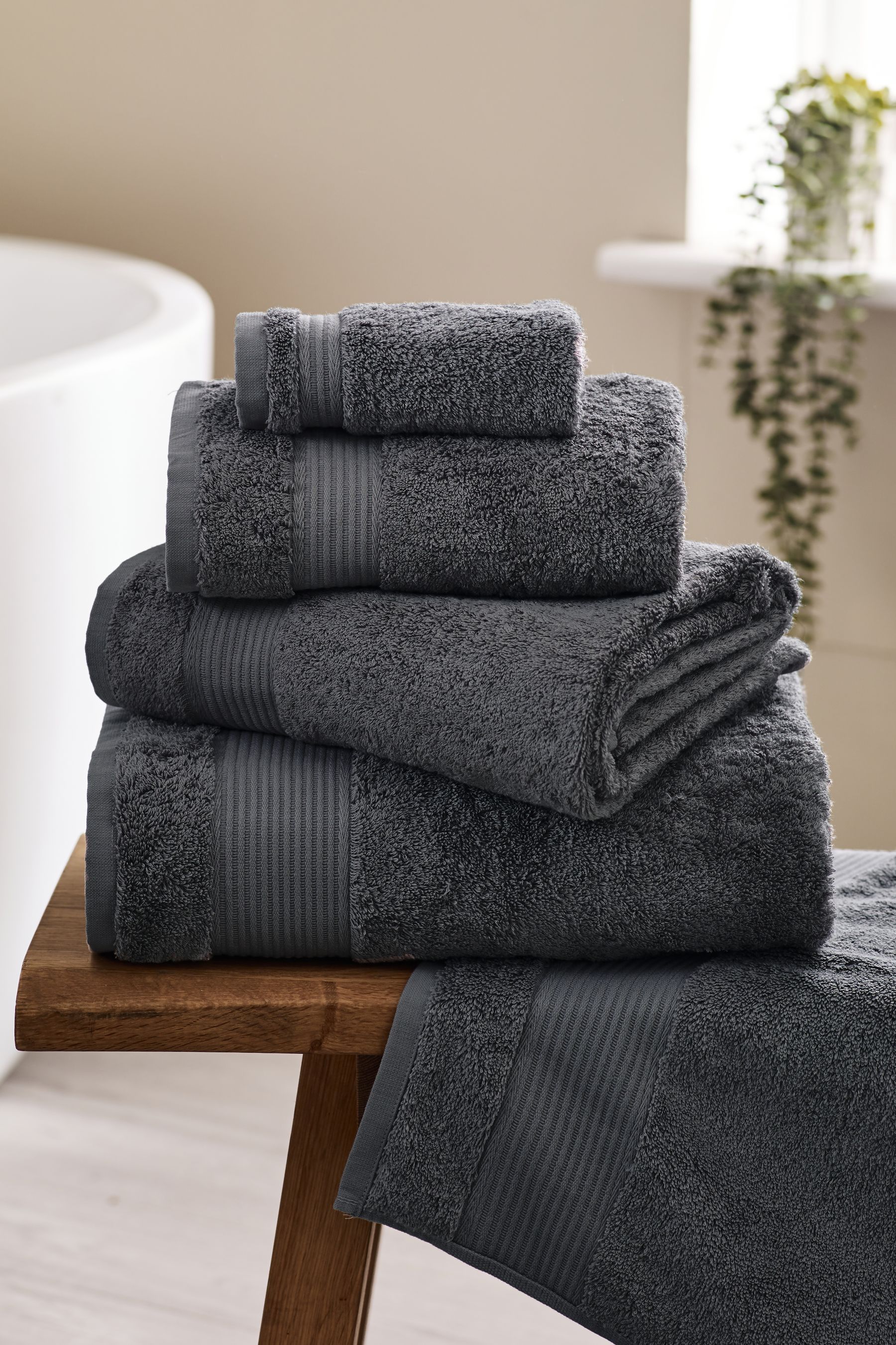 Grey Charcoal Egyptian 100 Cotton Towel