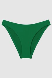 Reiss Green Carina High Cut Bikini Bottoms - Image 2 of 5