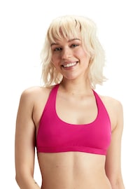 Speedo Pink Womens Quick Drying Convertible Bikini Top - Image 1 of 8