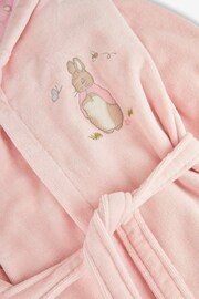 JoJo Maman Bébé Pink Peter Rabbit Cotton Dressing Gown - Image 2 of 3