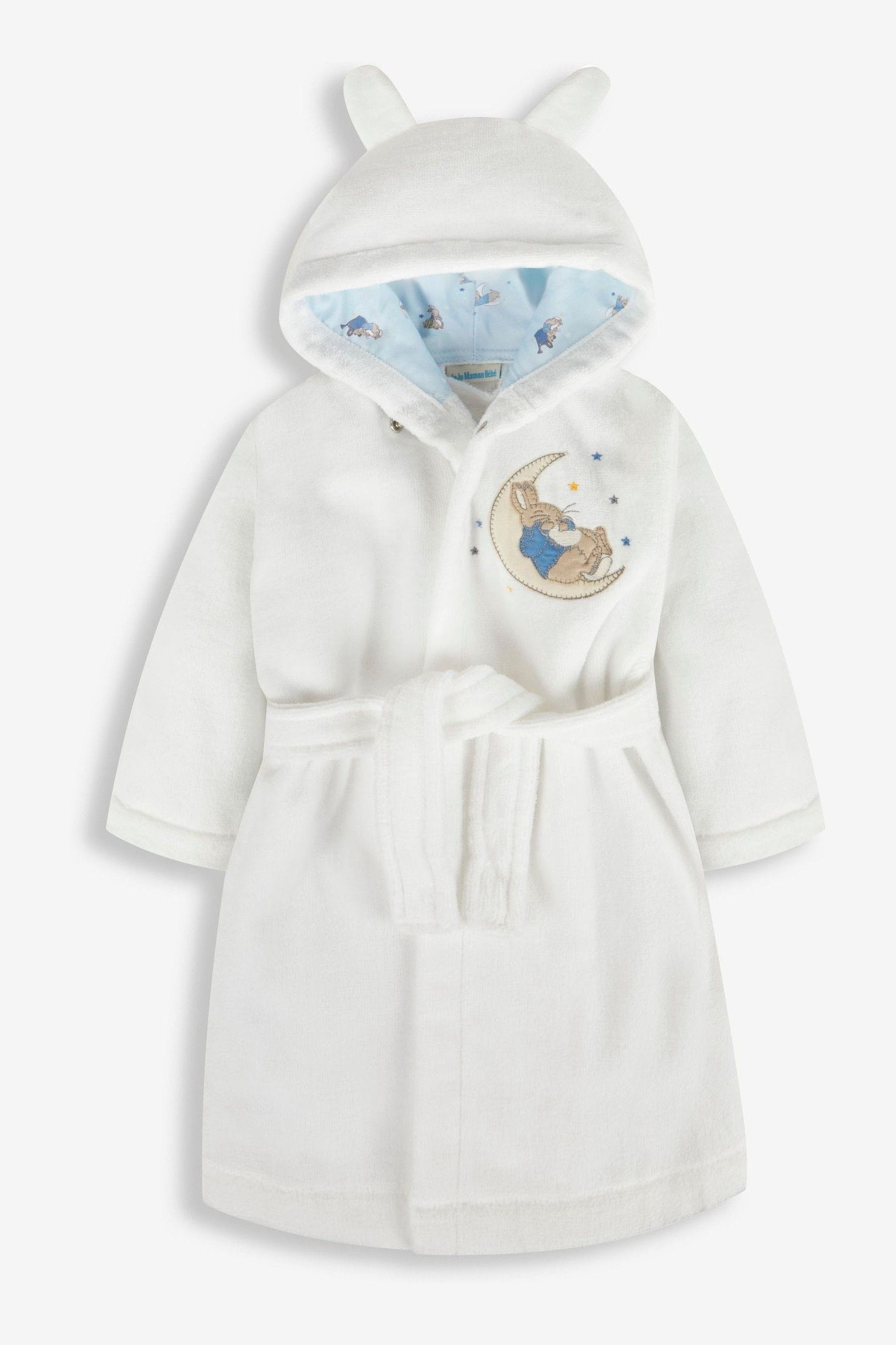 Buy JoJo Maman Bebe White Peter Rabbit Cotton Dressing Gown from the Next UK online shop