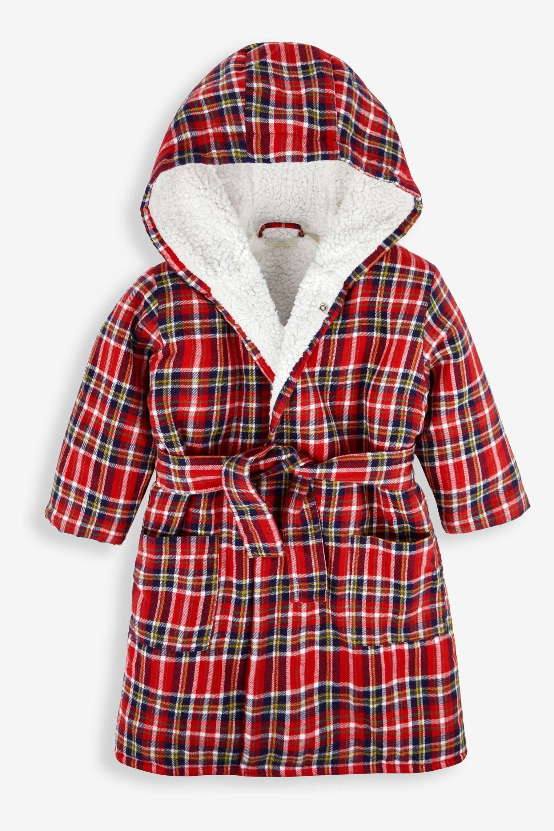 Buy JoJo Maman Bebe Red Kids Cosy Tartan Dressing Gown from Next Luxembourg