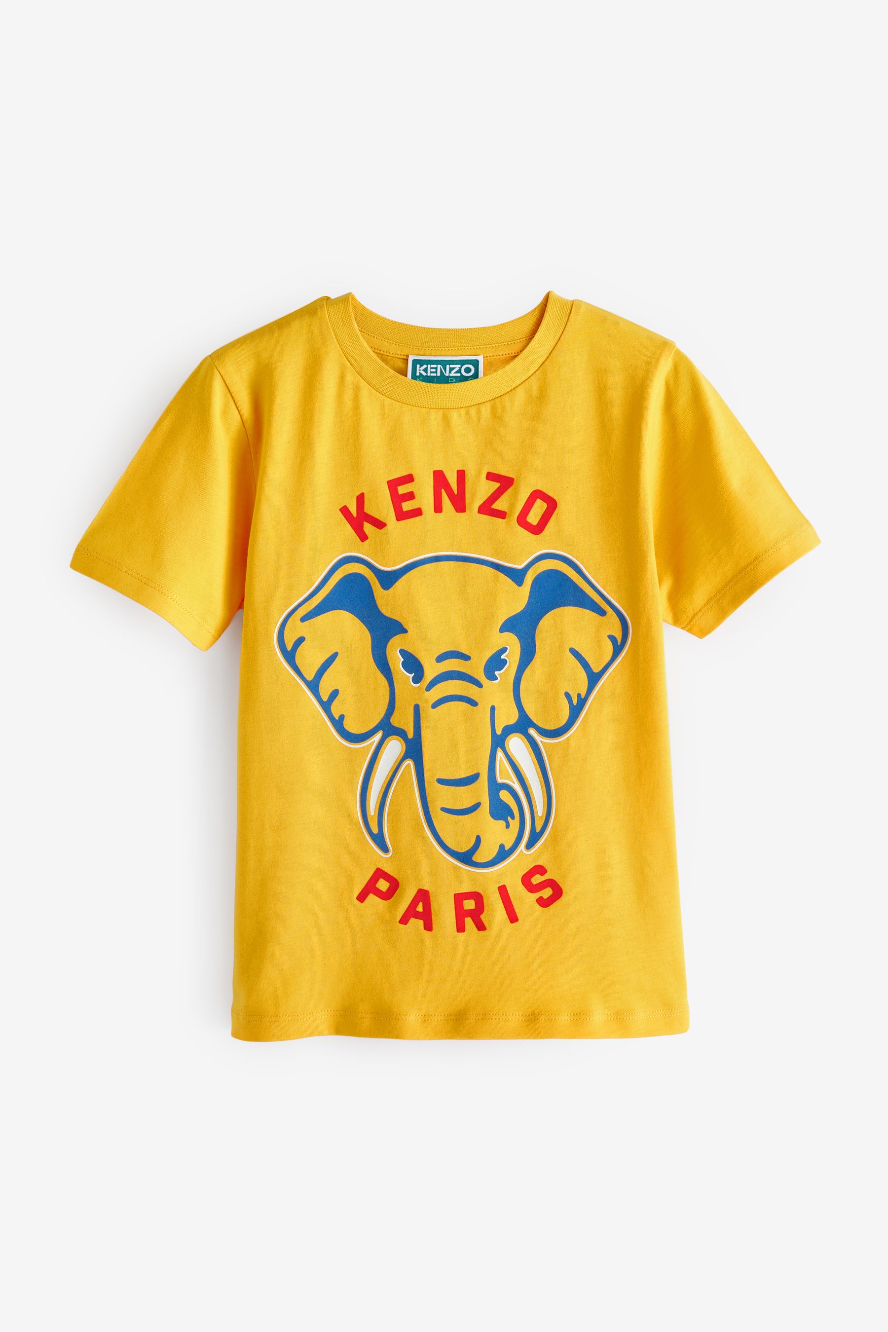Buy KENZO KIDS Yellow Elephant Print Logo 100 Cotton T Shirt from Next USA