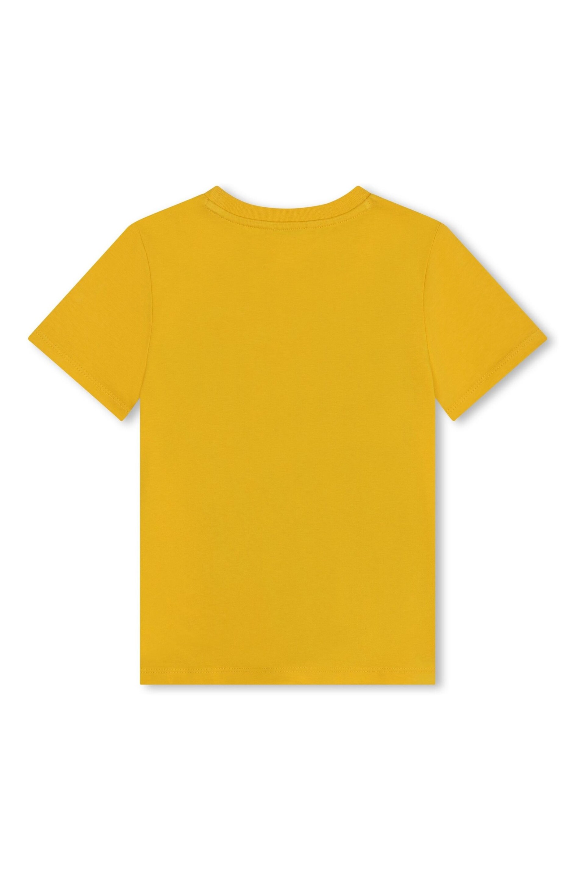 KENZO KIDS Yellow Elephant Logo T-Shirt - Image 4 of 4