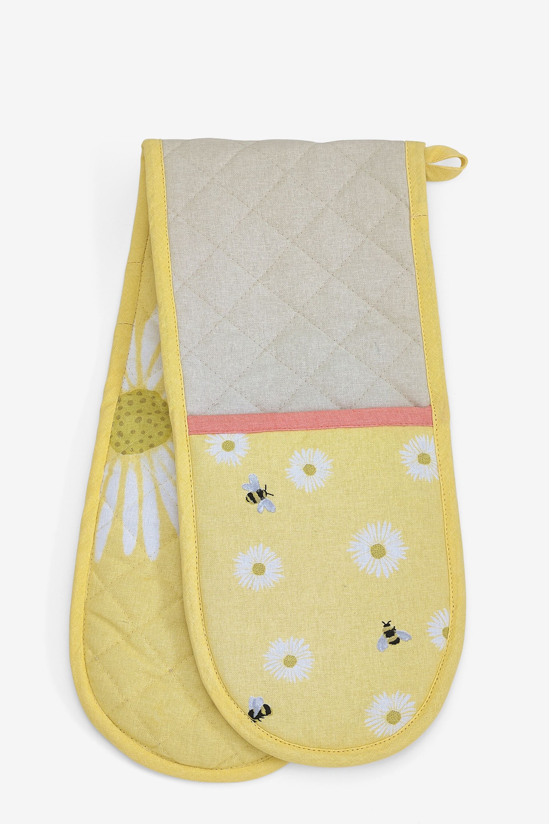 Yellow Bee And Daisy Oven Gloves - Image 3 of 3