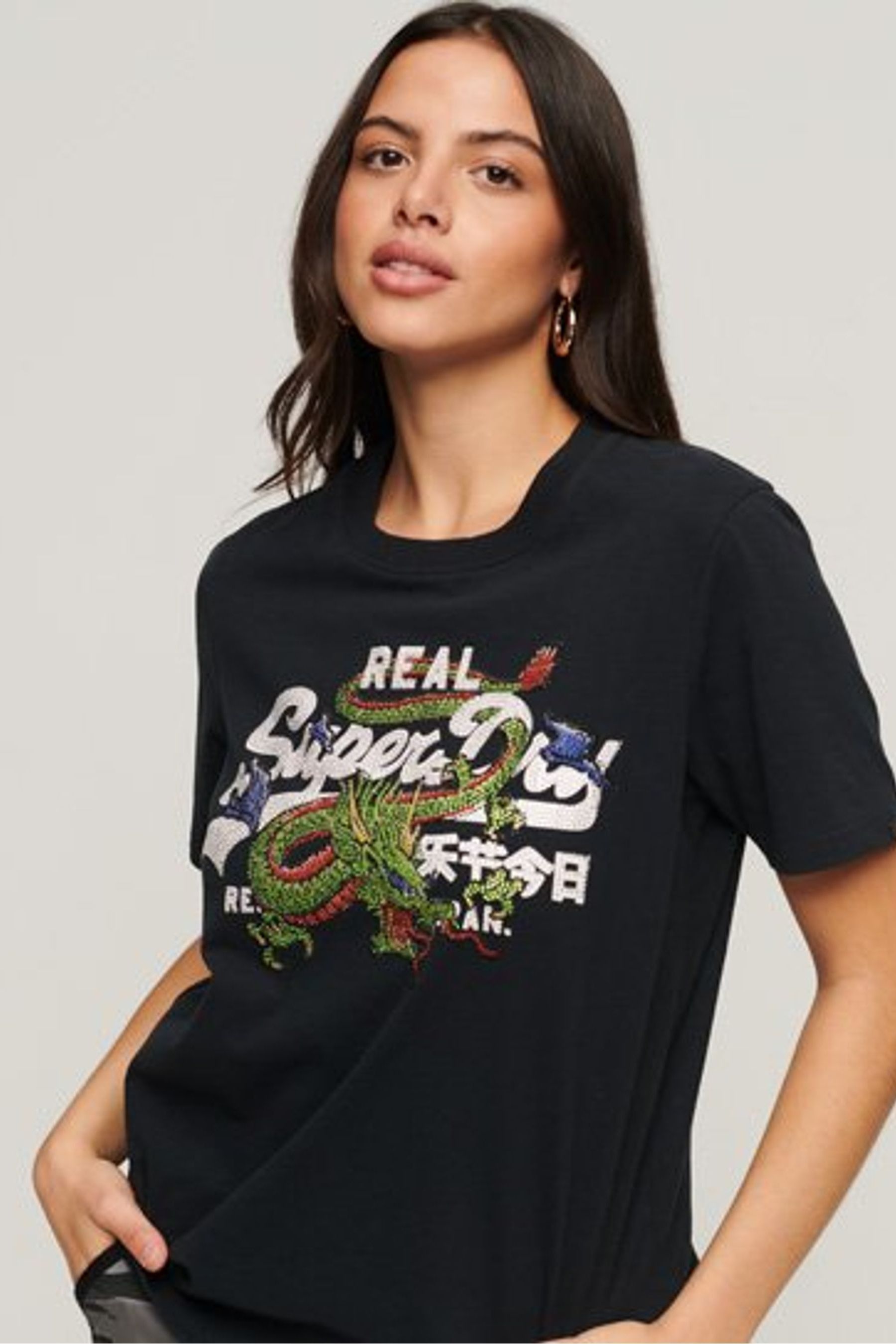 Superdry black label t shirt cheap